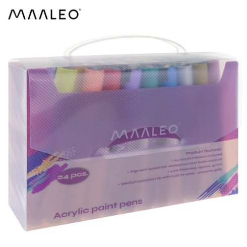 Acrylic markers - set of 24 Maaleo 25790
