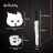 4-piece cat/fox costume, white, Ruhhy 26249