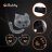 4-piece cat/fox costume, gray, Ruhhy 26247