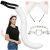 3-piece cat/fox costume, white, Ruhhy 26584
