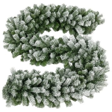 Snow-covered Christmas tree garland 2.7m HQ Ruhhy 26244