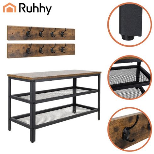 Shoe rack with hanger 73cm Ruhhy 27037