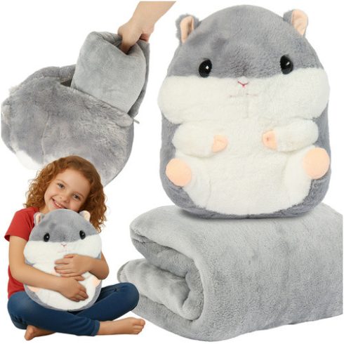 Hamster - pillow with blanket 2 in 1 Kruzzel 25638