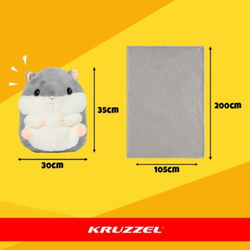 Hamster - pillow with blanket 2 in 1 Kruzzel 25638