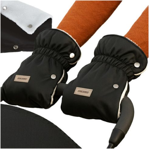 Double stroller muffs - black Kruzzel 25814