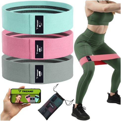 Set of exercise bands - 3 pcs Trizand 25876