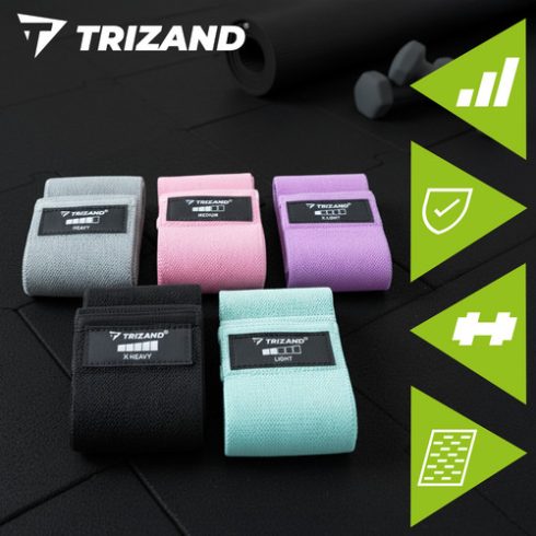 Set of exercise bands - 5 pcs Trizand 25877