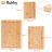 Bamboo cutting board - 3 pcs + Ruhhy stand