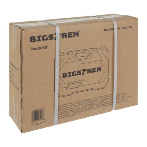 Szerszámkészlet 72 darabos tokban. Bigstreen 26846