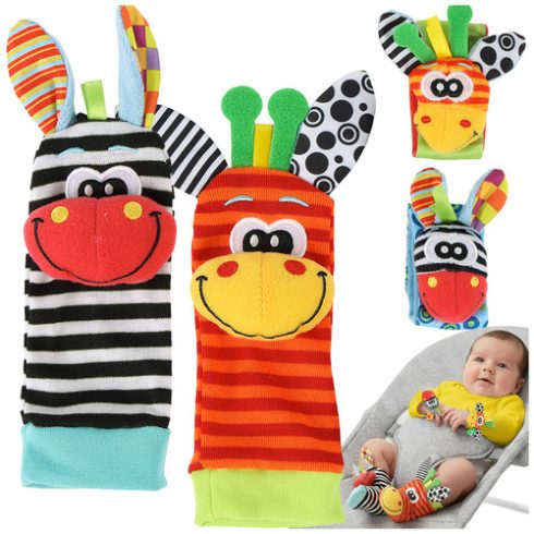 Baby rattles - set of 4 Kruzzel 25068