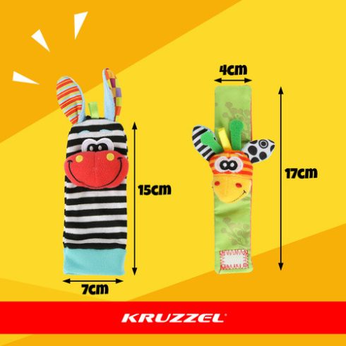 Baby rattles - set of 4 Kruzzel 25068