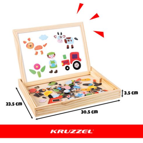 Kruzzel 25637 double-sided educational board