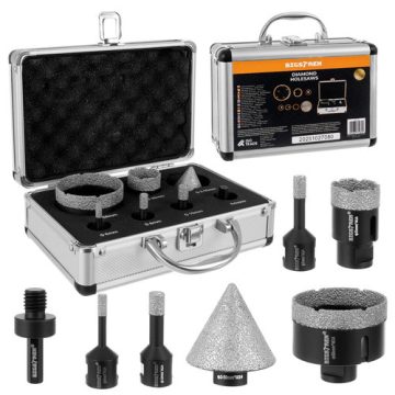   Gyémánt lyukfűrészek - 7 db-os Bigstreen 27080-as készlet