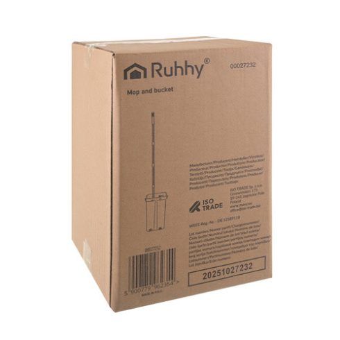 Ruhhy 27232 double-chamber mop 11L with covers