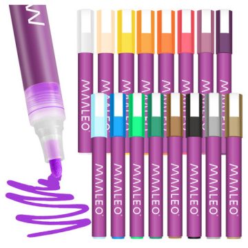 Acrylic markers - set of 16 Maaleo 27051