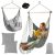 Swing - hanging chair 210cm gray Gardlov