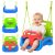 Kruzzel 3-in-1 green and blue children's swing