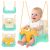 Kruzzel 3-in-1 Cream and Turquoise Children's Swing
