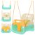 Kruzzel 3-in-1 Cream and Turquoise Children's Swing