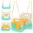 Kruzzel 3-in-1 Cream and Turquoise Children's Swing
