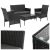 Black rattan garden furniture Gardlov 26908