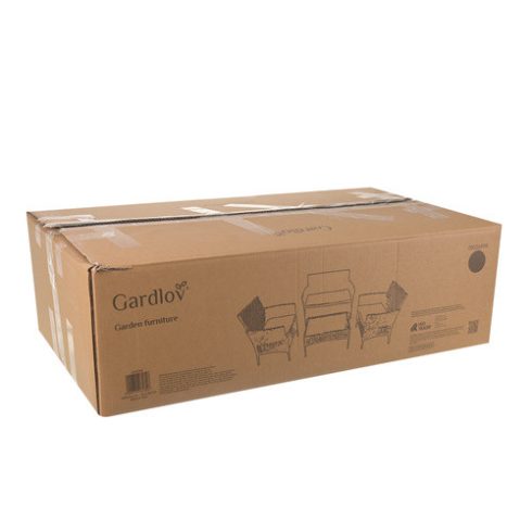 Fekete rattan kerti bútor Gardlov 26908