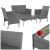 Antracit rattan kerti bútor Gardlov 26907