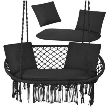 Gardlov double swing cushion - black