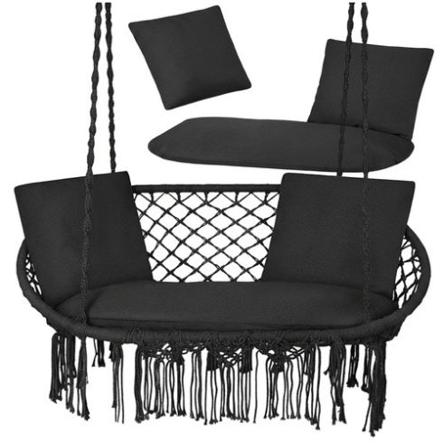 Gardlov double swing cushion - black