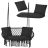 Gardlov double swing cushion - black