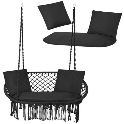 Gardlov double swing cushion - black