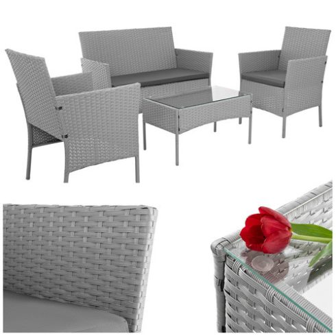 Gardlov 26910 gray rattan garden furniture