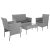 Gardlov 26910 gray rattan garden furniture