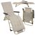Folding garden lounger 60x177x30cm Trizand