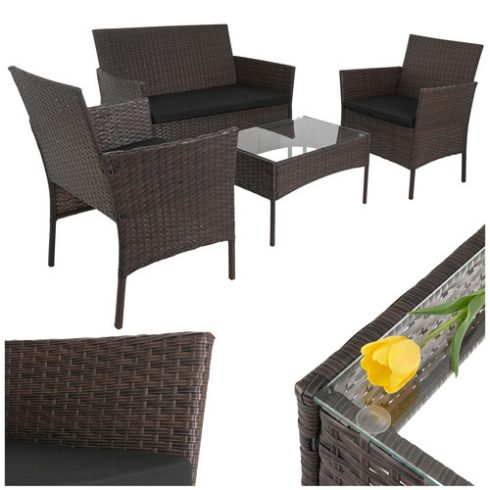 Brown rattan garden furniture Gardlov 26911