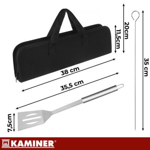 Set of grilling tools - 9 pcs. Kaminer 27184