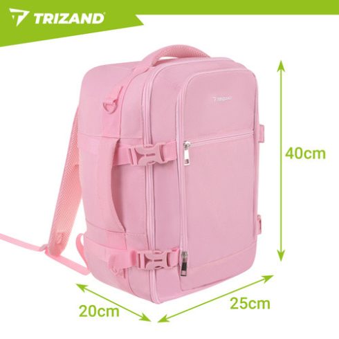 Tourist backpack 40x25x20cm pink Trizand