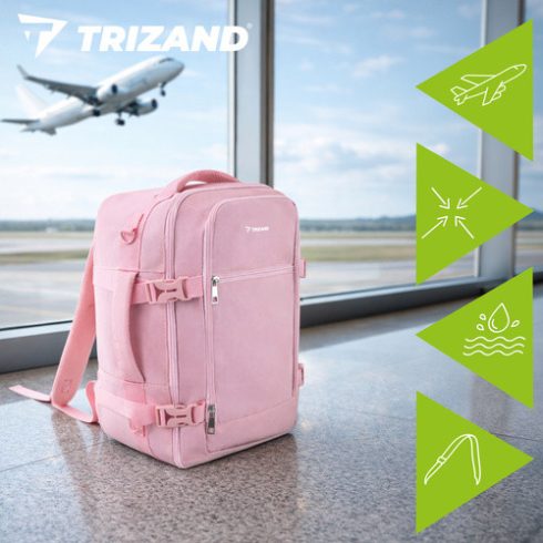 Tourist backpack 40x25x20cm pink Trizand
