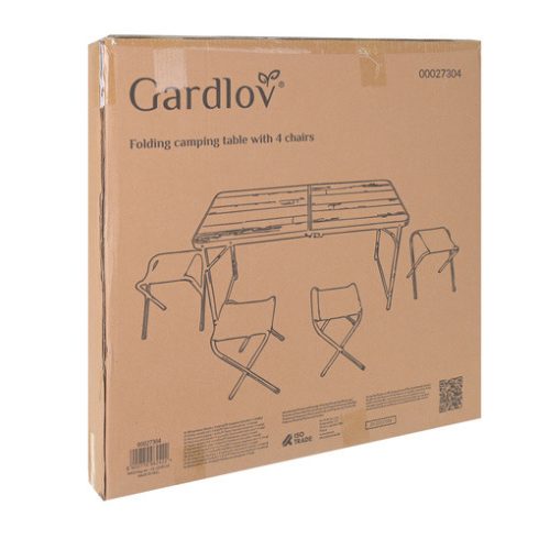 Gardlov folding garden table + 4 chairs