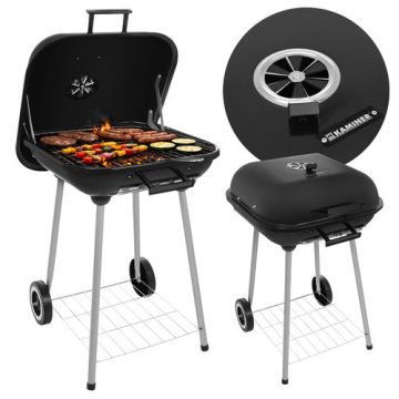 Kerti grill fedővel 53x77x46cm Kaminer