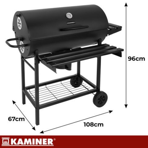 Kerti grill fedővel 108x67x96cm Kaminer