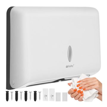 Ruhhy white paper towel dispenser