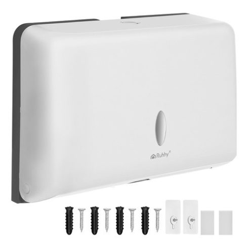 Ruhhy white paper towel dispenser