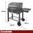 Kerti grill fedővel 116x70x110cm Kaminer