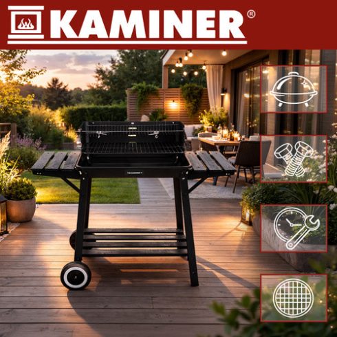Kerti grill grillsütővel 93x41x86cm Kaminer
