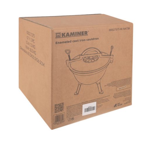 Zománcozott öntöttvas fazék 8l Kaminer