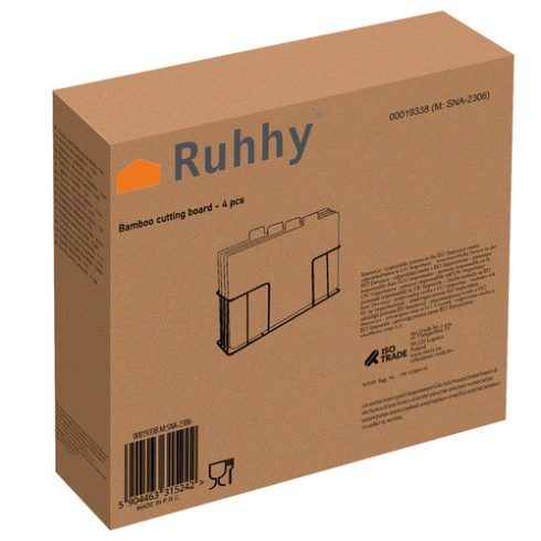 Bamboo chopping board - 4 pcs Ruhhy
