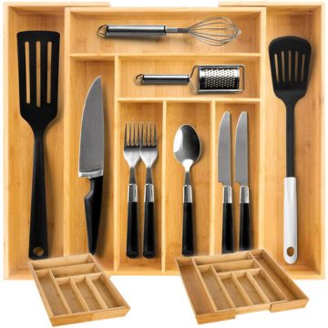 Bamboo drawer insert/organizer for Ruhhy