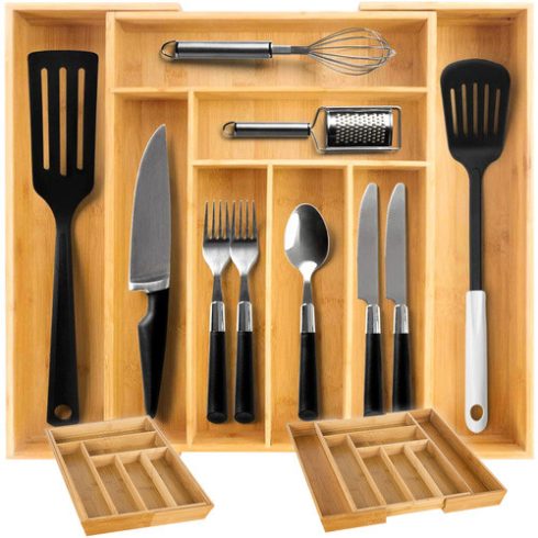 Bamboo drawer insert/organizer for Ruhhy