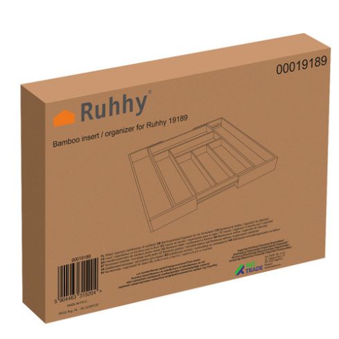 Bamboo drawer insert/organizer for Ruhhy